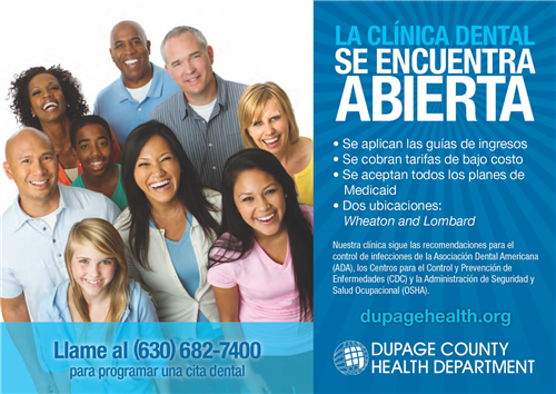DuPage County Health Department la Clinica Dental se Encuentra Abierta